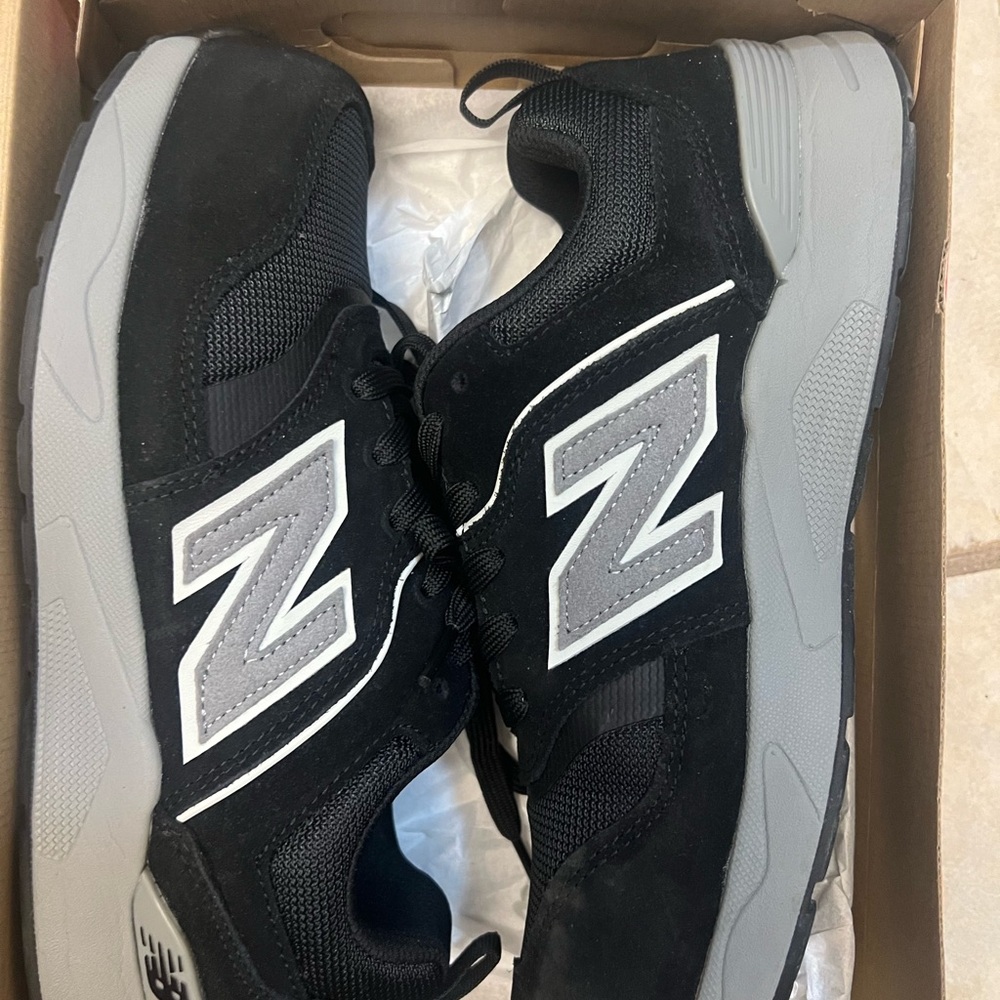 New Balance Black and Gray Steel Toe Shoes